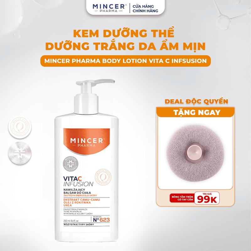 Live - Kem Dưỡng Thể Mincer Pharma Vita C Infusion Body Lotion 250ml