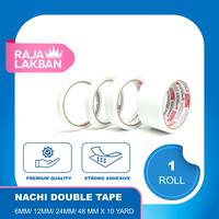 Gambar NACHI Double Tape Dua Sisi 0.5 Inch 12mm, 1 inch 24mm, 2 inch 48mm 10 Yard - Roll - 1/4 Inch dari Raja Lakban Jakarta Kota Administrasi Jakarta Barat 1 Tokopedia