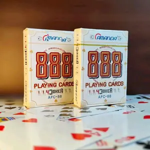 AMANDA 888 Kartu Remi Poker/Playing Card motif Flower of Life [Box Putih] ORIGINAL