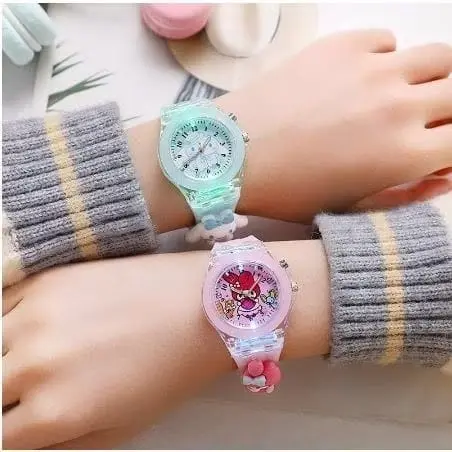 JAM TANGAN ANAK-ANAK DESAIN IMUT DENGAN BERBAGAI PILIHAN WARNA DAN KARAKTER LUCU DENGAN LAMPU LED 3