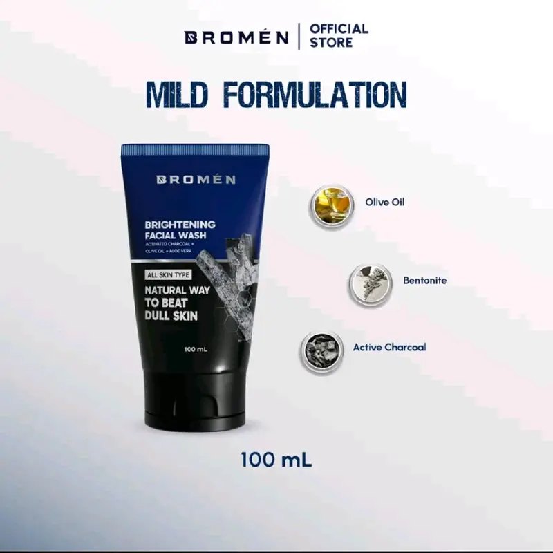 [Approved by dr.  Tirta] BROMEN BRIGHTENING FACIAL WASH 100ML  SKINCARE SABUN CUCI MUKA LAKI KUSAM FACE WASH 0