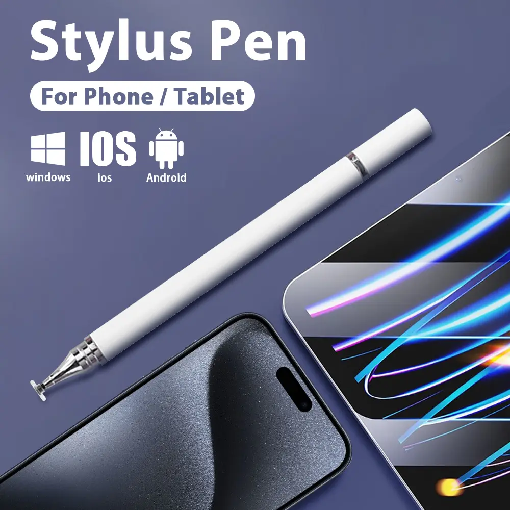 Pen Stylus Universal, Serasi dengan iPad Air 11 13, M3, M2, Pro 12.9, 2024, 2025, 10, 9, Generasi Ke-10, 10.2, 10.9, A16, Mini 7, 6, Pen Sentuh, Untuk Apple iPhone, Android, Xiaomi, Redmi, Huawei, Lenovo, Tablet dan Telefon, Termasuk Aksesori