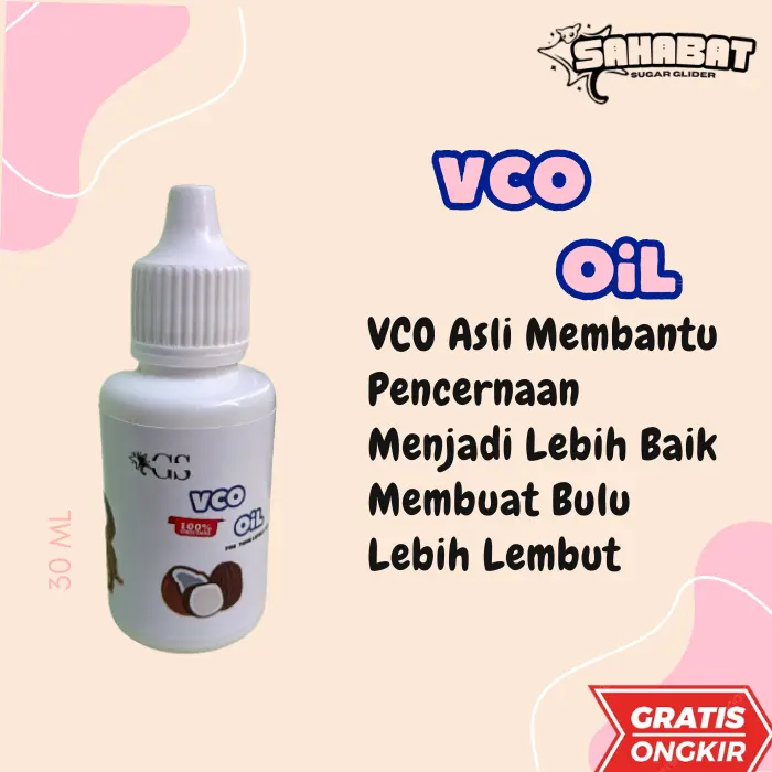VCO / Minyak Kelapa Murni Obat Cacing Scabies Diare / Sugar Glider
