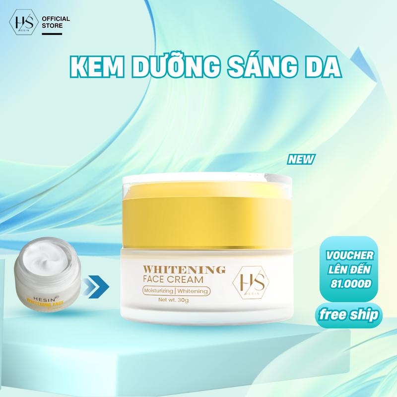 Kem Dưỡng Sáng Da Mặt HESIN WHITENING FACE Hỗ  Trợ Cấp Ẩm Dưỡng Sáng Mờ Thâm Cream Skincare Làm Đẹp Da Kem Face