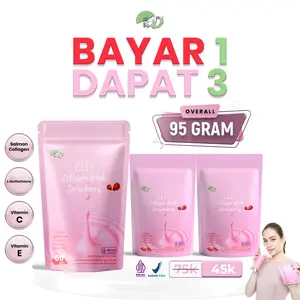 BAYAR 1 Dapat 3 ELD Collagen + LGluthatione Drink || LGLUTHATIONE || SALMON KOLAGEN || ANTI AGING || SUPPLEMENT  BEAUTY glutathione cola gen