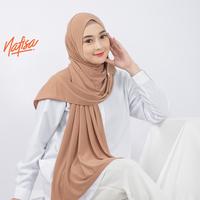 Gambar Nafisa Dieva Instan Pashmina - Jilbab Segipanjang Instan Tali Muslim Kerudung Wanita Syari - Dongker dari Hijab Nafisa_NEW Kota Surabaya 3 Tokopedia