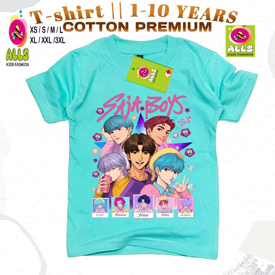 Baju Kaos Anak Gambar Saja Boys Kpop Demon Hunters Anak Laki Laki Perempuan 1-10 Tahun Fashion Distro Catton 30s Baju Kaos Anak Gambar Saja Boys Kpop Demon Hunters Anak Laki Laki Perempuan 1-10 Tahun Fashion Distro Catton 30s