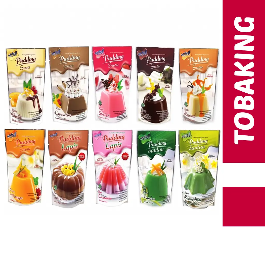 Nutrijell Pudding Coklat Mangga Vanilla Strawberry Belgian Chocolate