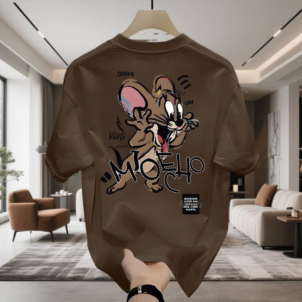 Kaos Oblong Lengan Pendek Motif Tikus Lucu 100% Katun Ukuran Besar Unisex Kaos Oblong Lengan Pendek Motif Tikus Lucu 100% Katun Ukuran Besar Unisex