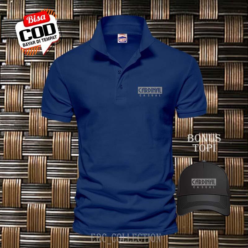 BARU ....!!! Kaos Polo Distro Lengan pendek > Polo Shirt Distro Cardinal Casual Blog Text Silver > Bonus Topi > Baju Kaos Pria Dan Wanita Premium Quality 3