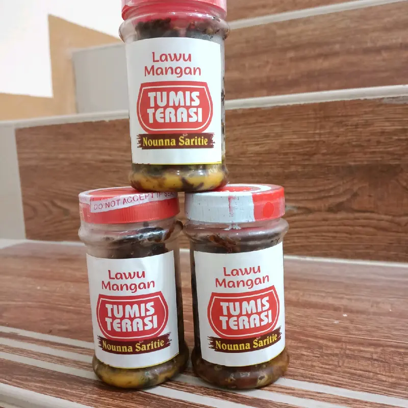 NOUNNA SARITIE, SAMBEL CUMI ENAK,TUMIS TRASI,TUMIS PEDA,TUMIS JENGKOL,COCOK BUAT TEMEN NASI DAN LAUK 5