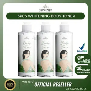 TONER BADAN AHA [DISKON SALE 2 PCS] – Cerahkan Lipatan Gelap & Angkat Daki | Whitening Tanpa Alkohol by Saptadasa
