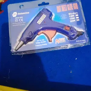Lem Tembak Glue Gun 20 Watt Biru Saklar ON/OFF / Hot Melt Glue Gun