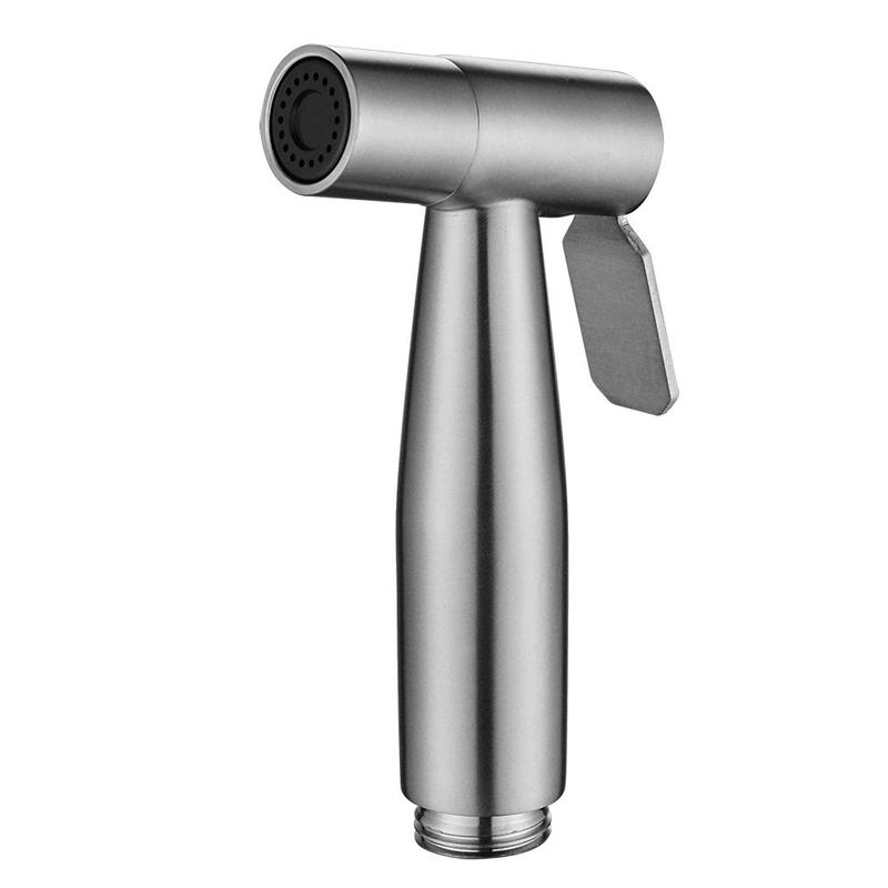 Product Introduction of 304 stainless steel toilet spray gun set, pressurized nozzle for bathroom cleaning, no need for punching toilet flushing device 4
