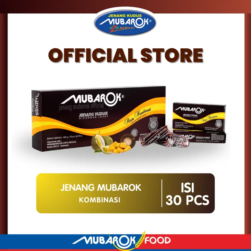 Jenang Kudus Mubarok Kombinasi,  Dos 10x3 pcs 0