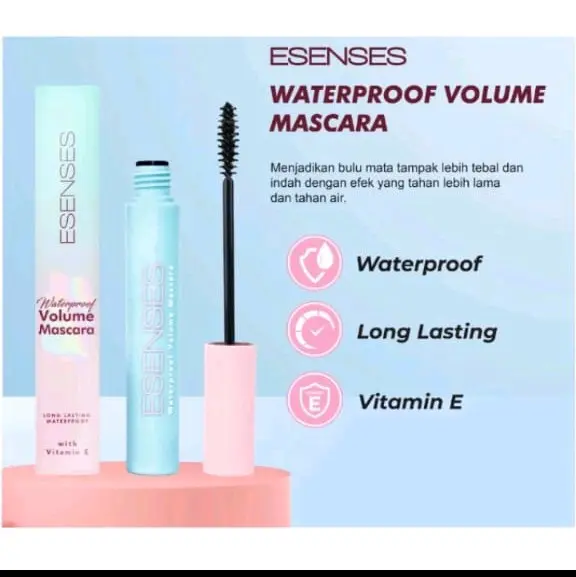 MASCARA ESENSES MASKARA WATERPROOF (KEMASAN BARU) EYELINER ESENSES