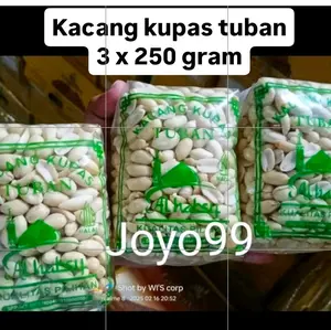 Promo 3 Bungkus Kacang Kupas 250 Gram - Random Ukuran Biji, Snack Kacang Tanah Sehat dan Bergizi - Food, Makanan
