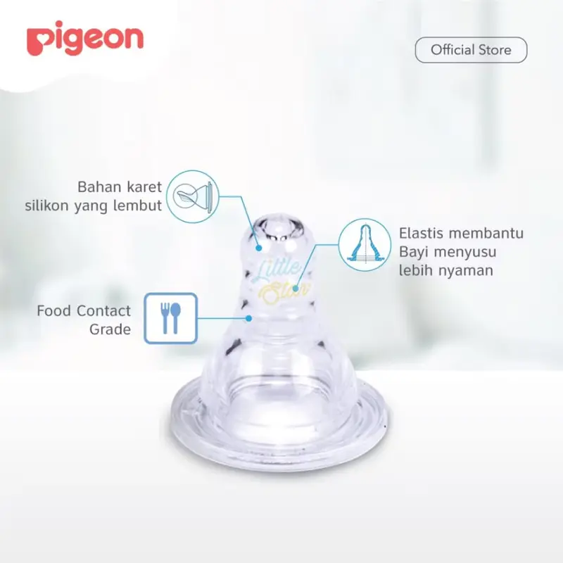 PIGEON Botol Standard Peristaltic Nipple PP RP MM 50ml 120ml 240ml | Botol Susu Bayi 2