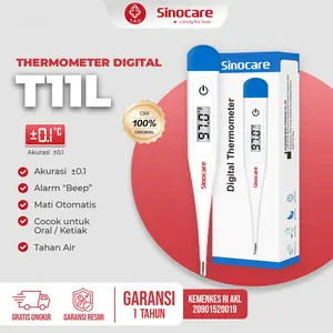 Termometer Digital T11L Sinocare – Alat Ukur Suhu Badan, Tahan Air, Akurat