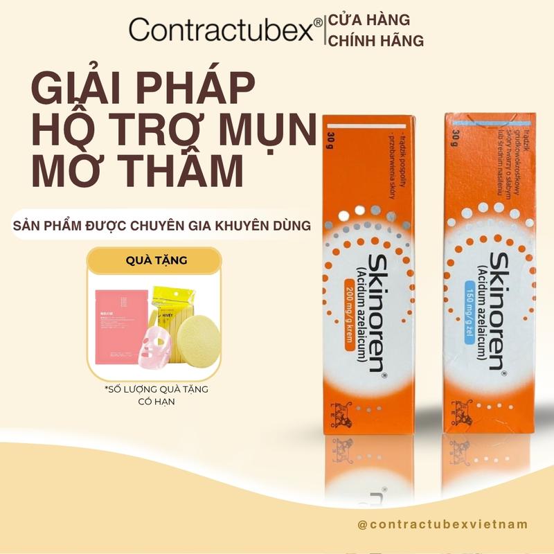 Gel bôi mụn Skinoren 30g Ba Lan mờ mụn thâm nám sạm da đặc biệt mụn đầu đen, mụn trứng cá, mụn ẩn Nữ Làm Đẹp Da