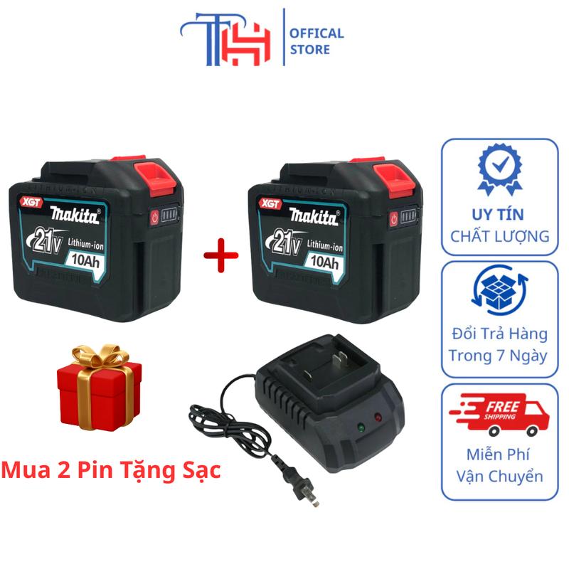  Combo 2 Pin 20cell Tặng Sạc  Pin 20cell 21v Chân Pin Phổ Thông M21 Có Đèn Báo Pin Dòng Xả Cao Mạch 3 Mosfet Lõi Xám 