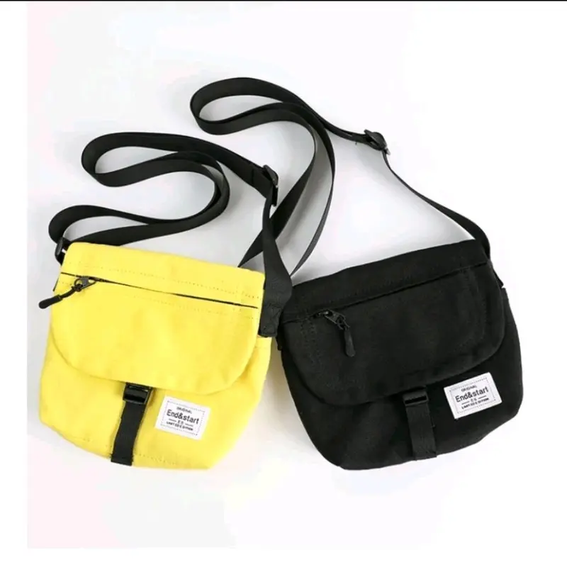 Tas Selempang Pria Kanvas Fashion Kerja Tas Kantor Tas Sekolah Canvas Cowok 1