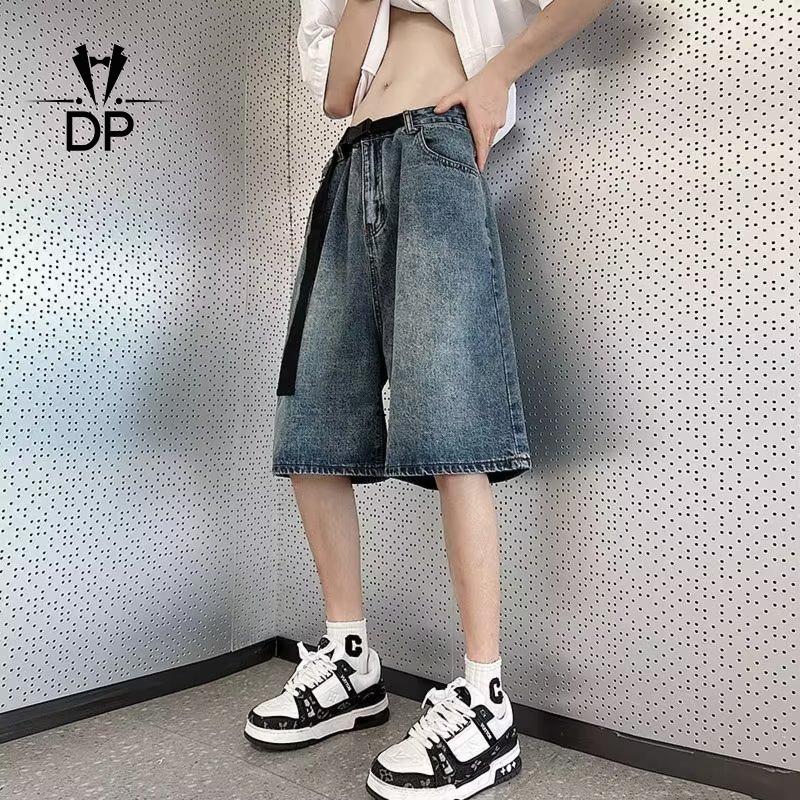 Product Introduction of New Korean fashion men denim shorts young men jeans shorts high grade linen male jeans shorts 26