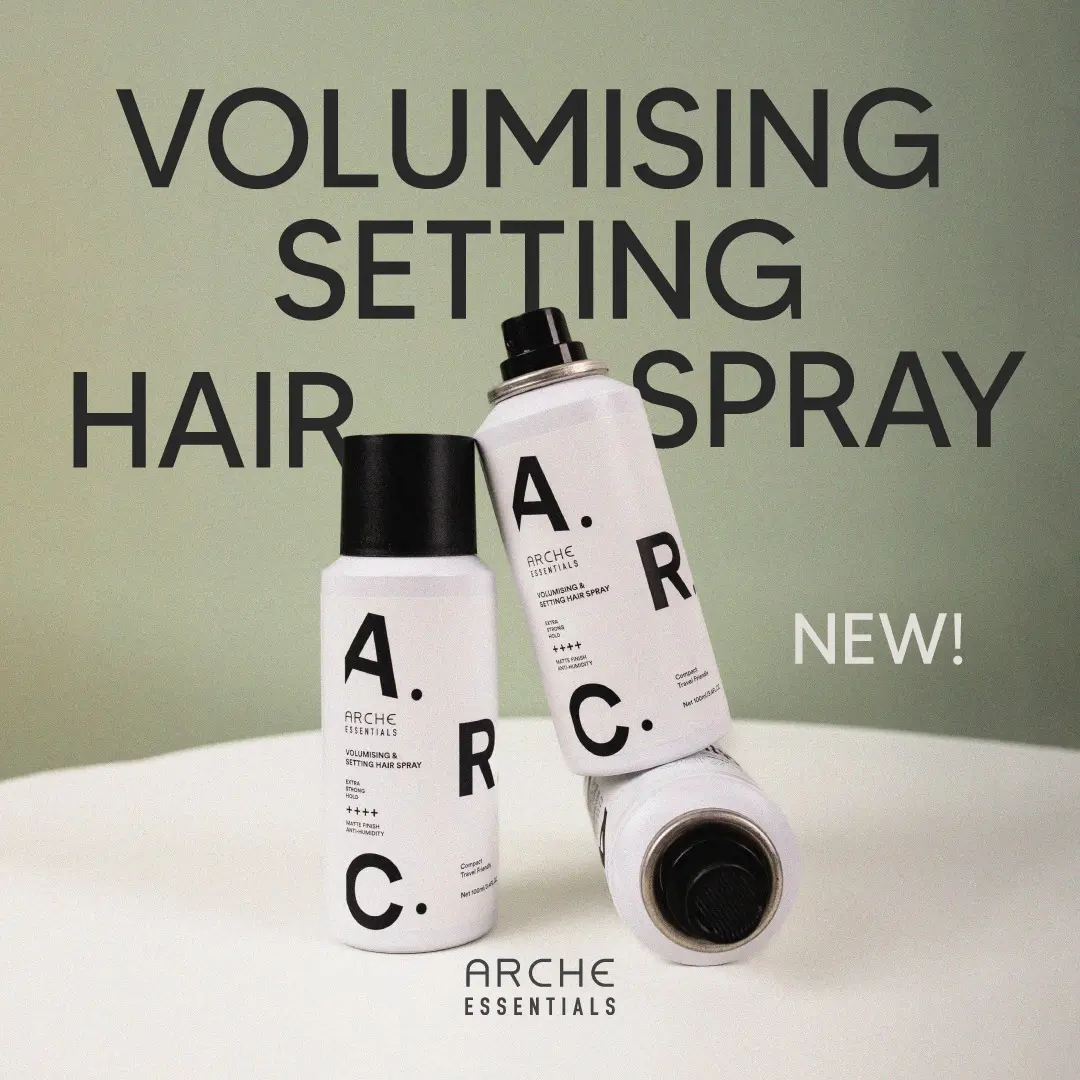 ARCHE Essentials Hairspray - 100ml Travel Size [Unisex / All Hair Types] - Lightweight Haircare  LOCAL SINGAPORE SG BRAND