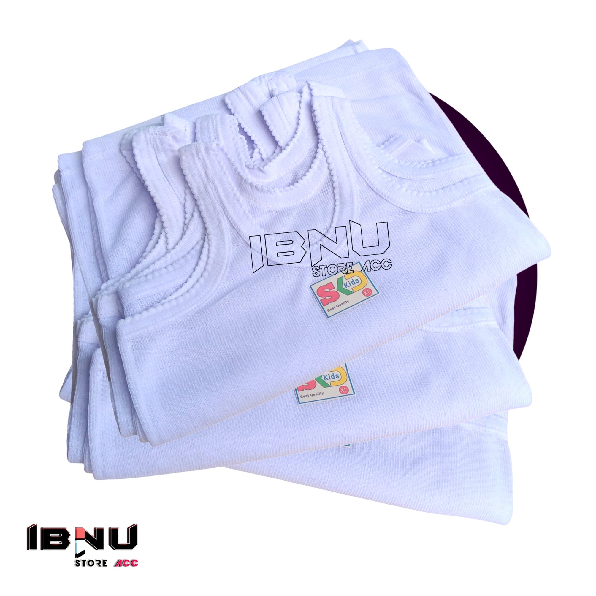 6pcs Kaos Kutang Dalaman Anak Umur 1-13 Tahun Putih Polos untuk Keseharian Fashion Cantik Bahan Nyaman Singlet Bayi