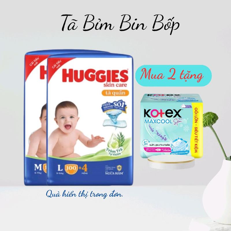 Tã quần Huggies skin perfect mega Jumbo full size từ M đến Xxl bỉm Cho Bé