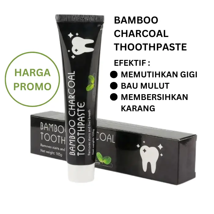 pasta gigi pemutih dan perontok karang gigi bamboo charcoal toothpaste odol pemutih gigi menghilangkan bau mulut Kuning Memutihkan Bersihkan karang gigi Kelapa Siwak 0