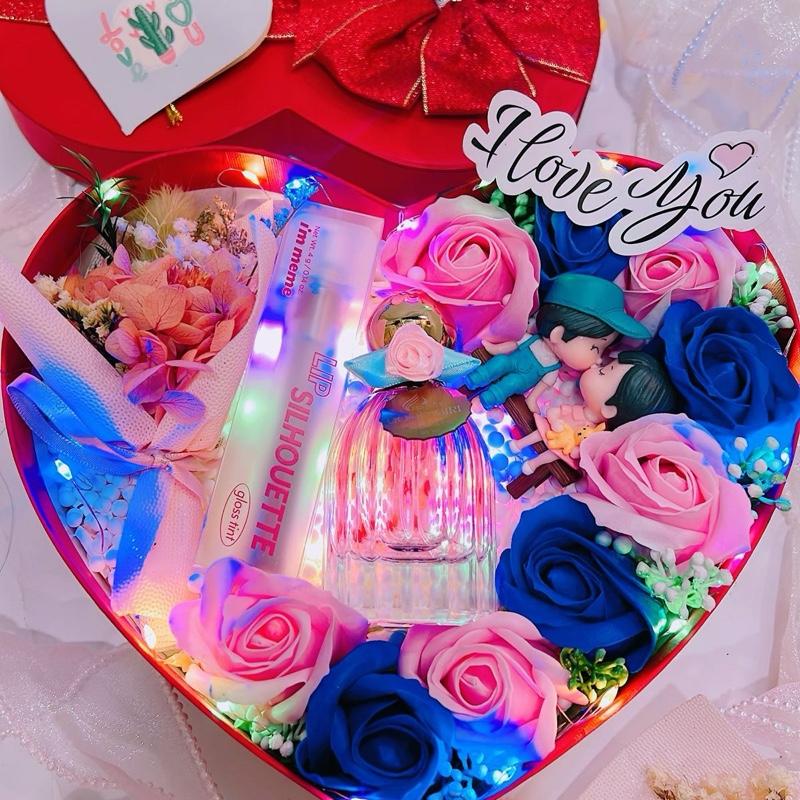    ẢNH THẬT  SÉT QUÀ TẶNG 20-10   A.04    NƯỚC HOA CHARME OMNIA 50ML- SON HÀN QUỐC CHÍNH HÃNG   THIẾT KẾ HỘP QUÀ TIM KÈM GẤU Y HÌNH 