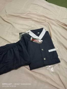 Product Review of Baju koko anak Laki Laki Setelan usia 4-12 Tahun Hitam Muslim Kain Katun Panjang Kancing Celana from D**E K**️ 1