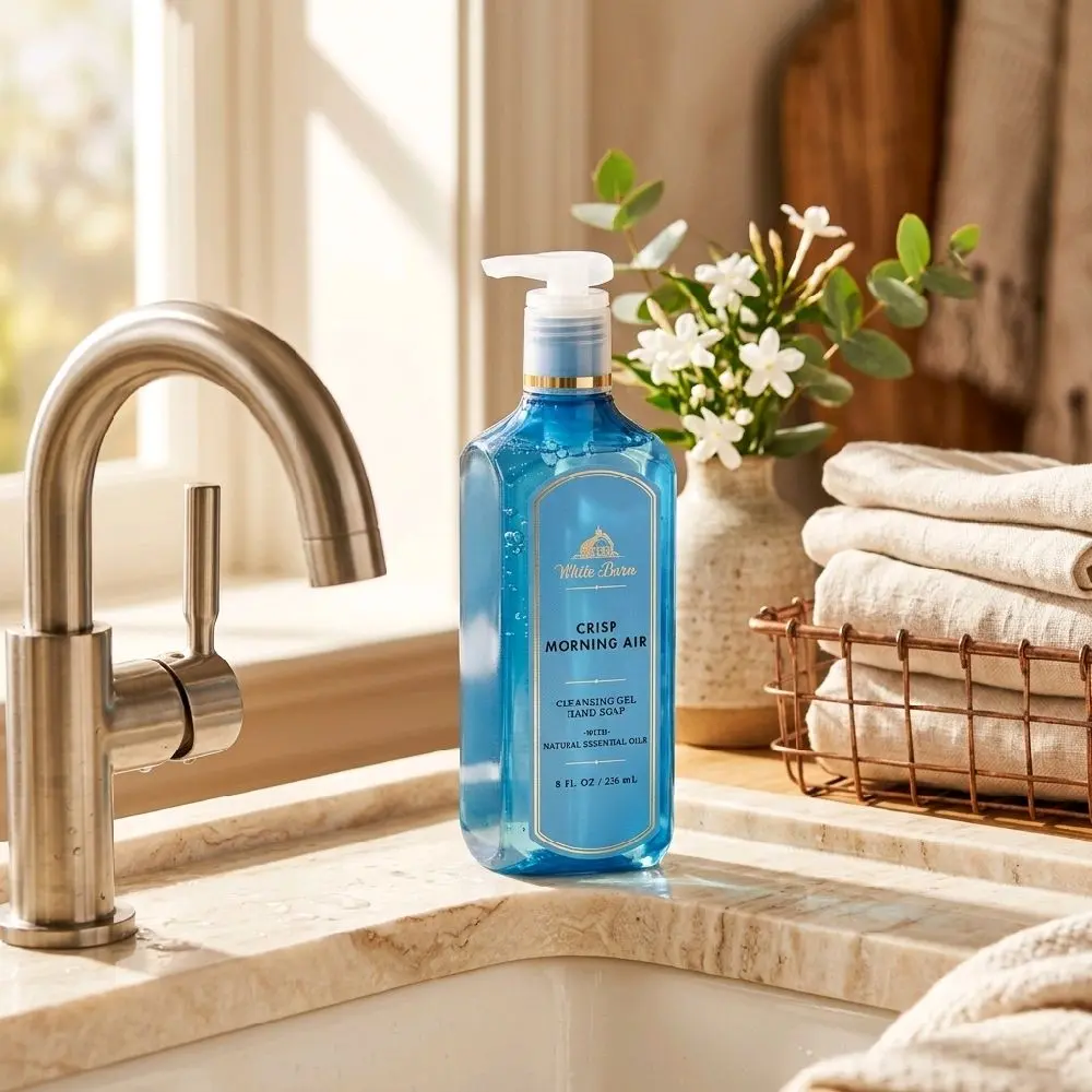 BBW CRISP MORNING AIR CLEANSING GEL HAND SOAP 236 ML SABUN CUCI TANGAN