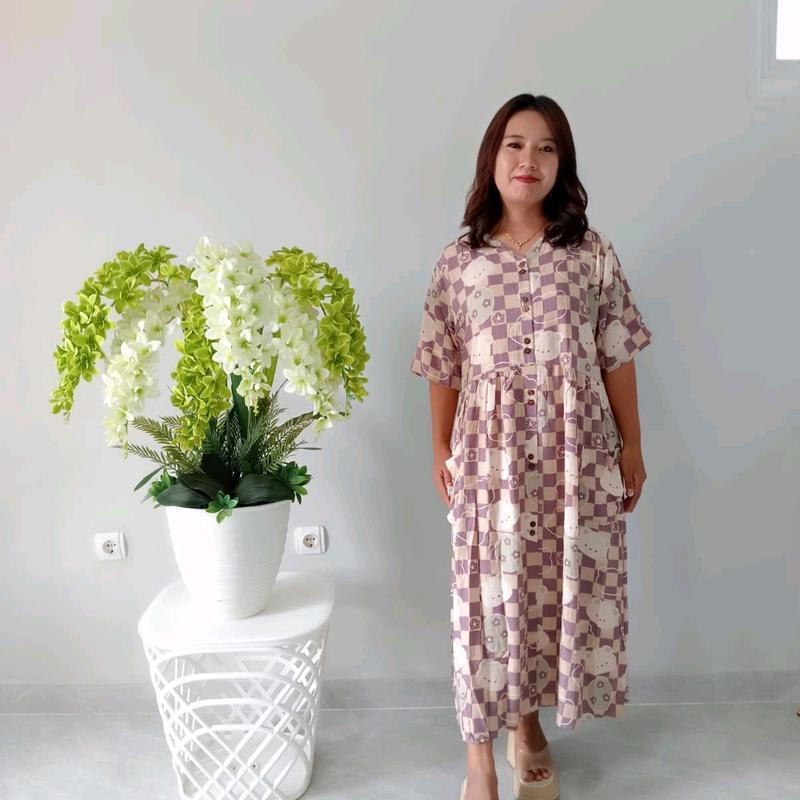 2Kg RR Collection ( home dress ) bahan rayon 1