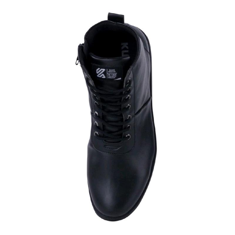 Sepatu Formal Tinggi Model Boot Pria Pantofel Hitam Paskibra Shoes sintetis fleksibel Kerja 3