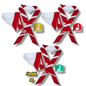 Hasduk Pramuka Merah Putih Plus Ring Kolong