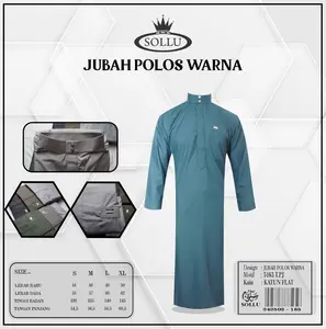 5163 PJ JUBAH POLOS WARNA SOLLU
