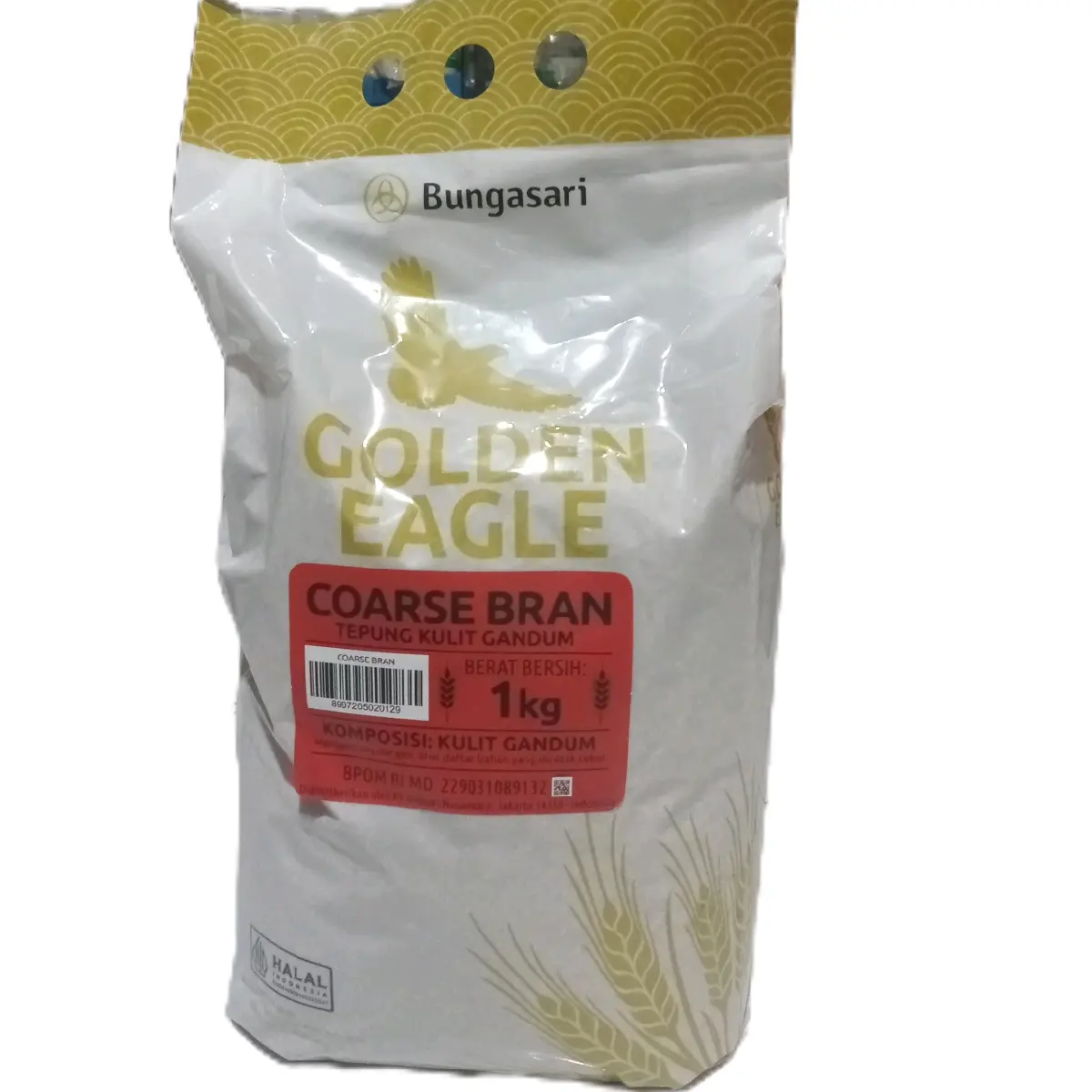 Croase Wheat Brand Golden Eagle 1kg/Kulit Gandum Kasar