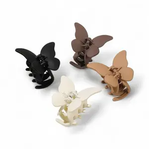 Jedai Kupu Kupu Korea Warna Doff | Jepit Rambut Wanita Viral Kuat & Anti Slip