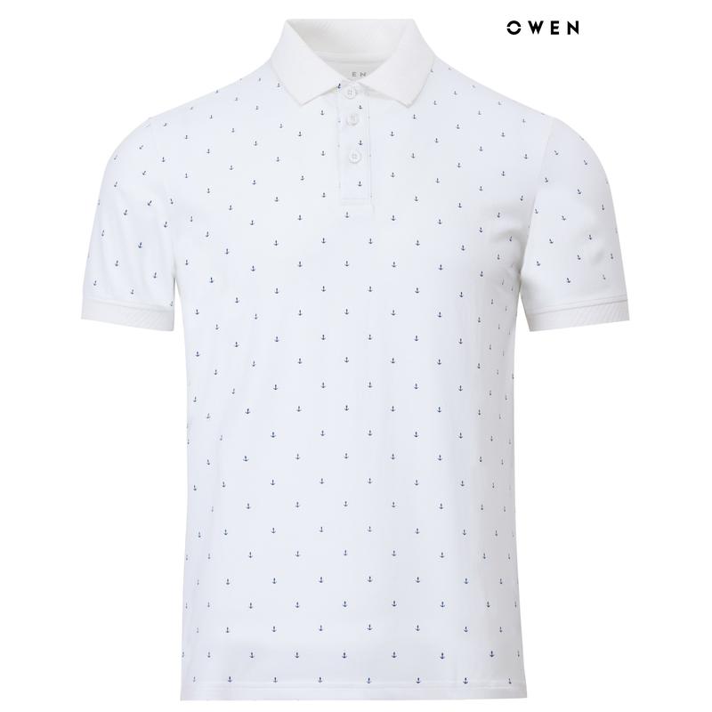  Áo polo nam họa tiết mỏ neo APV221023 Có Cổ chất vải cotton cao cấp co giãn 4 chiều form body fit năng động trẻ trung Menswear Top Ngắn Tay áopolo nam 