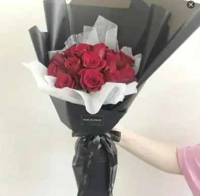 I Love You Red Rose Flower Bouquet Decor Gift
