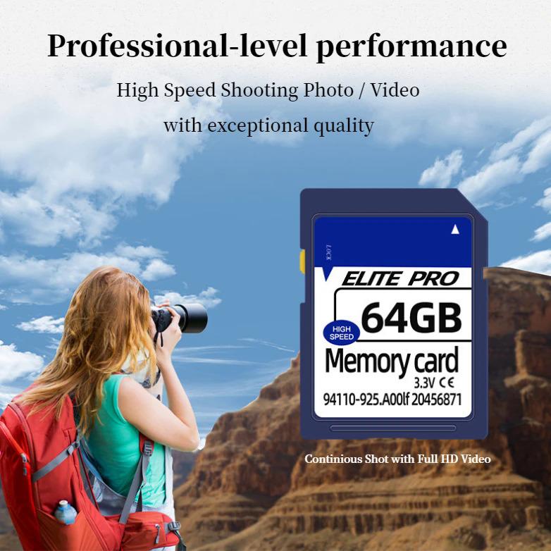 Product Introduction of Surveillance Ip Cameras Memory SD 32GB 64GB 128GB 256GB V10 CCTV 4g Sim SD Memory Card 18
