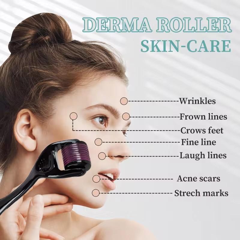 Product Introduction of Derma Roller 540 Microneedling Darma Roller Beard Growth Hair Roller Micro Needle Face Derma stamp 2