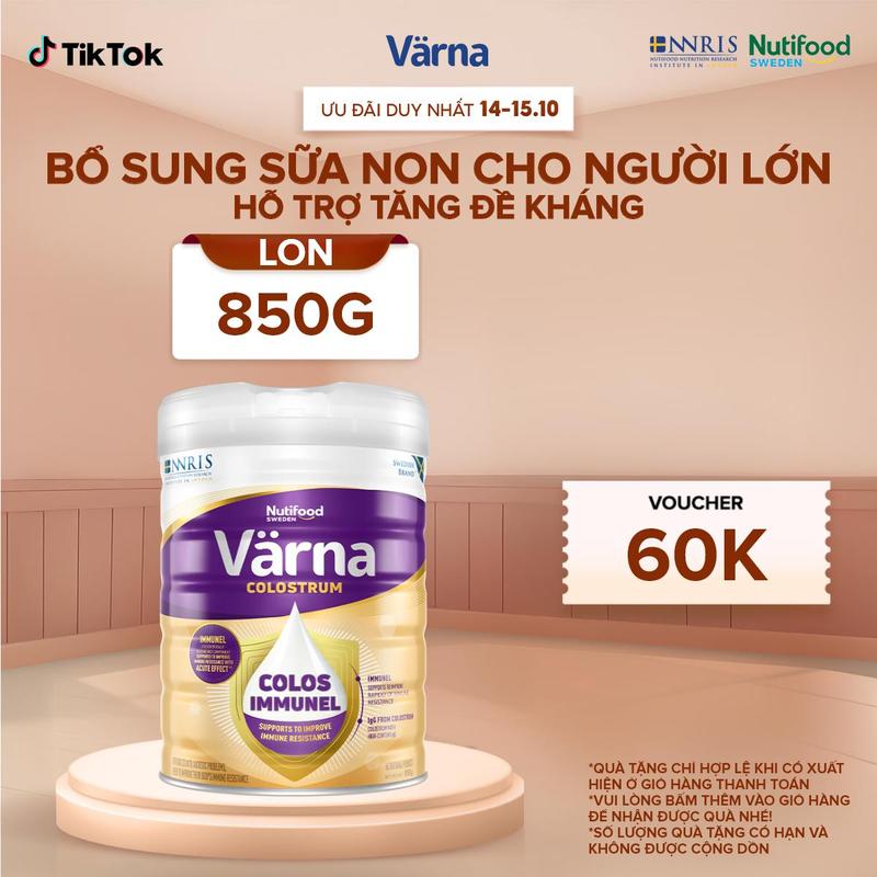 [Live] Sữa Bột Varna Colostrum lon 850g - Bổ Sung Sữa Non Hỗ Trợ Tăng Đề Kháng Nhanh