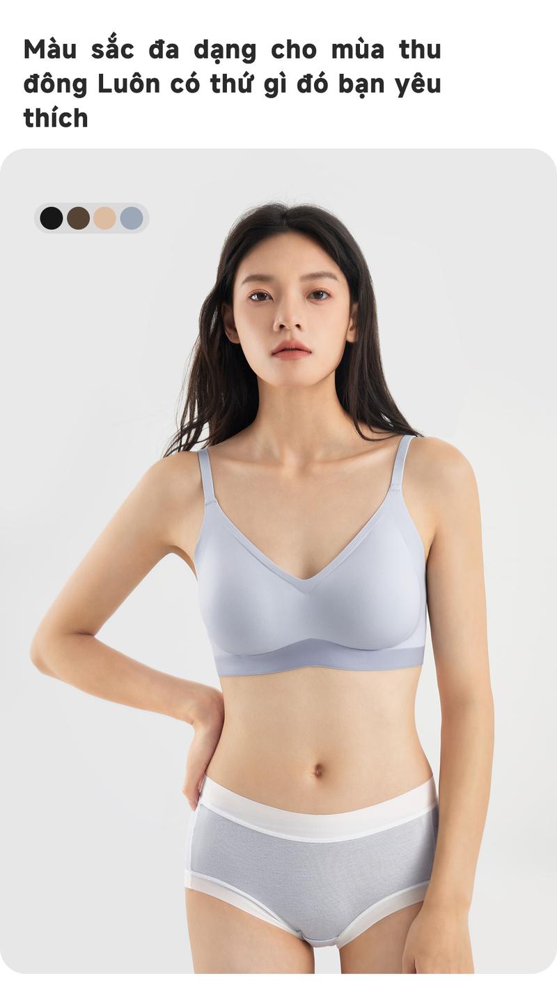 Product Introduction of 【Mua 1 nhận 4】 Áo ngực nữ TULANDUT không hằn, không gọng, thoáng khí, ôm ngực mềm mại, chống chảy xệ áo  nâng ngực cup  c （62204） 10
