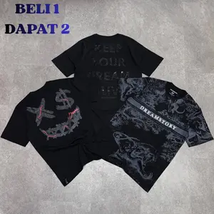 BELI 1 DAPAT 3 Promo Terbatas T-shirt DREAMSTORY Cotton Combed 24s High Quality