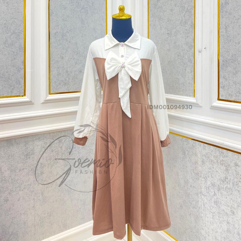 Bless | Dress Rani Midi Daily Wanita Bahan Katun Mini Style Casual Simple 6