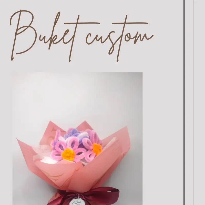 Buket Kawat Bulu Small - mini 0