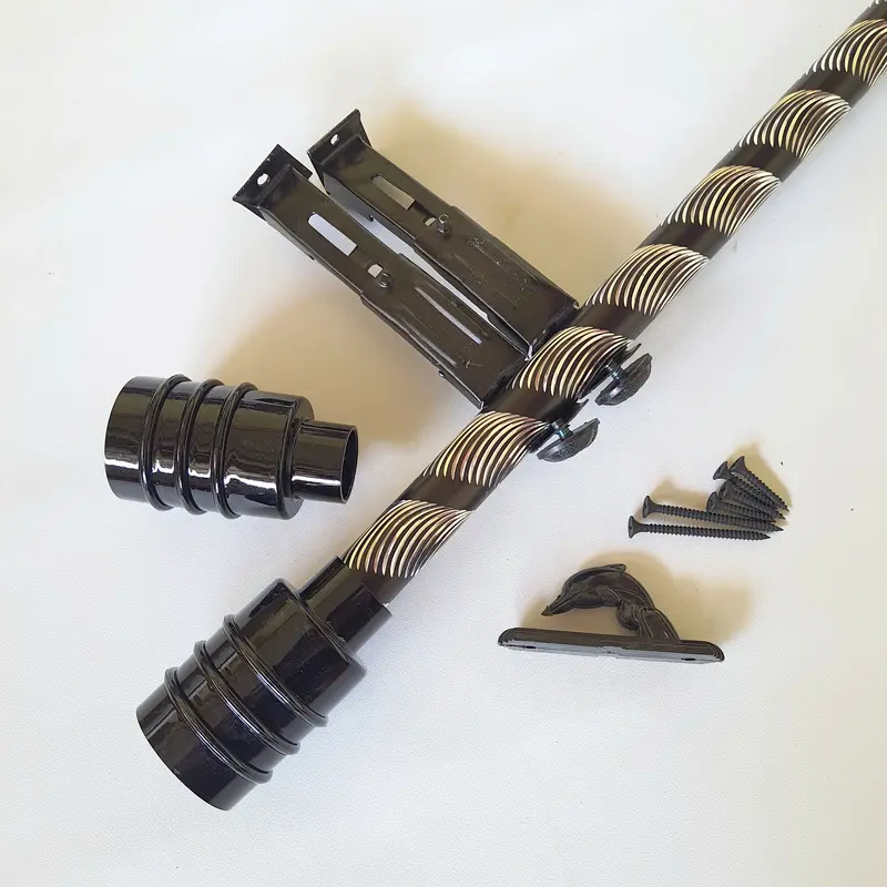 Batang Besi Gorden Full Set Rell Gorden Mewah Ukuran 50cm - 2 Meter Model Minimalis 4